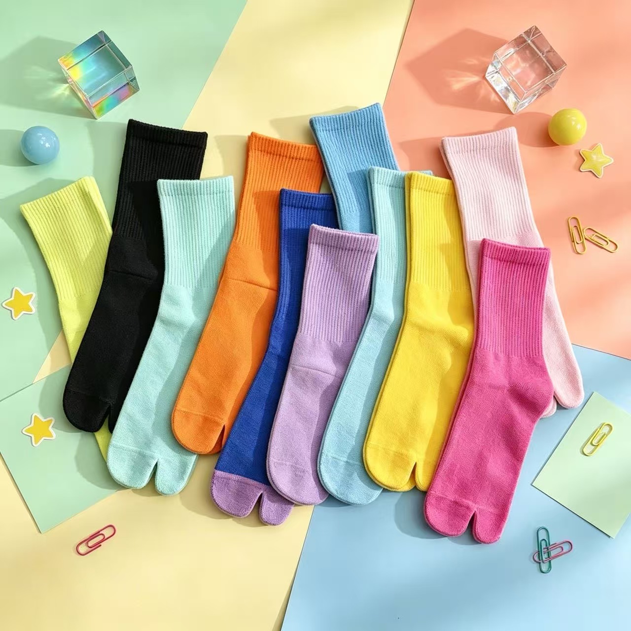 Носки-таби средней длины в ярк – обзор и цена Toe Sock Split